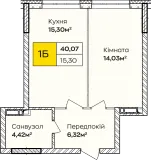  1-кімнатна