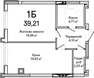 Купити 1-кімнатну квартиру  в Ірпені