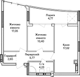  2-кімнатна