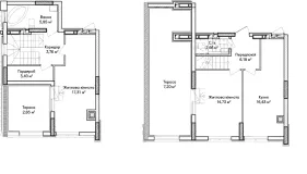 2-кімнатна 81.2м² номер - 53 зображення з Синергія Буд 2-кімнатна 81.2м² номер - 53 зображення з Синергія Буд