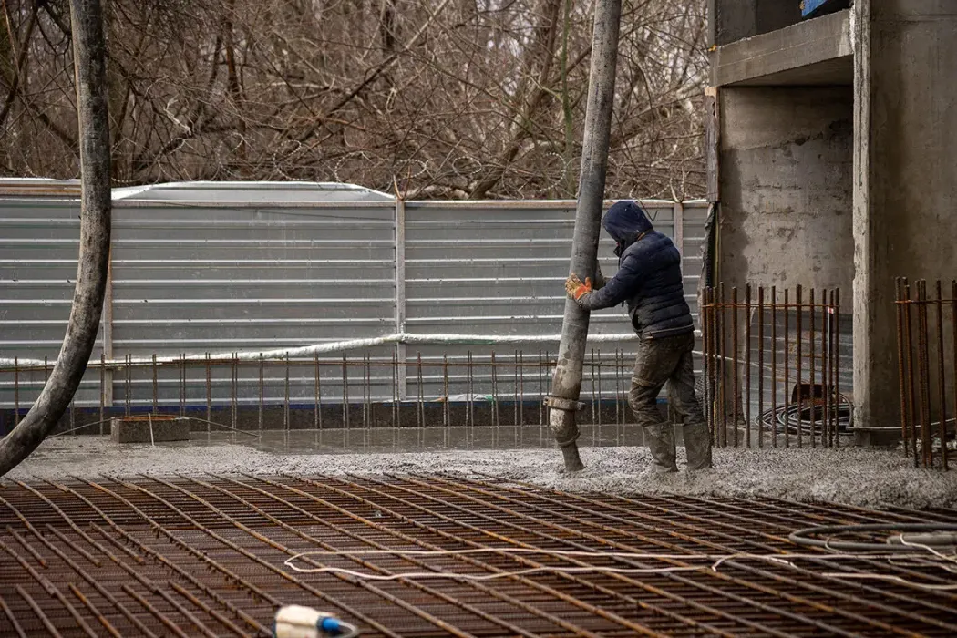 Продолжается строительство подземного паркинга в ЖК Синергия Киев от Строительной группы Синергия