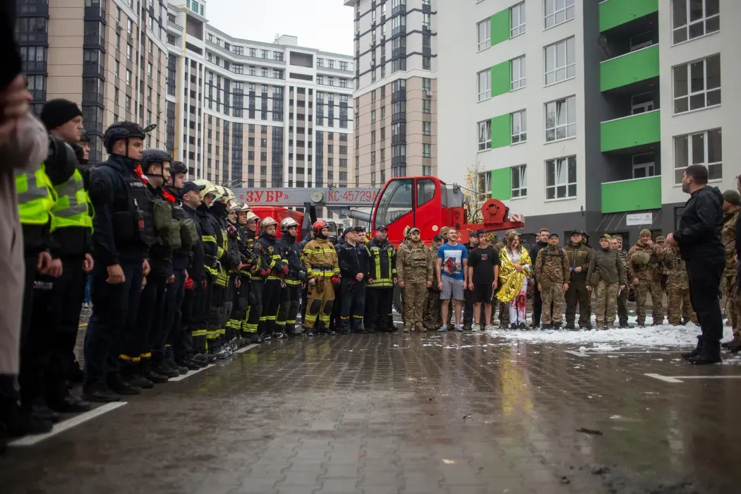 Безопасность жителей и горожан больше всего: как прошло первое в Украине обучение спасательных служб в ЖК City Park