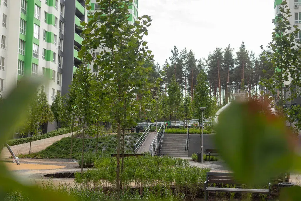 Будівельна група Синергія створила справжній парк у дворі ЖК City Park в Ірпені