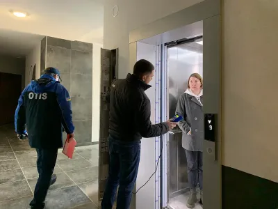 В 10 та 11 будинках ЖК Синергія Сіті вдало пройшли тестові випробування ліфтового обладнання OTIS