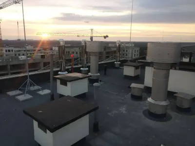 Прогрес влаштування дахової котельні в ЖК City Park за тиждень
