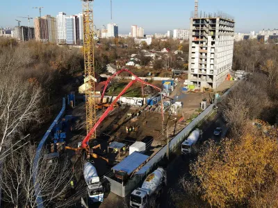 В 1-му будинку ЖК Синергія Київ цими вихідними залили фундаментну плиту