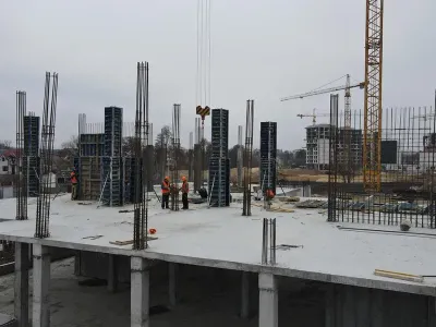 В будівництві школи-ліцею “Синергія” приступили до активних монолітних робіт першого корпусу