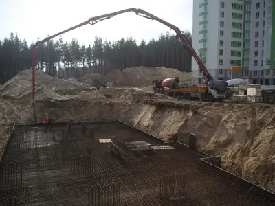 В другому будинку ЖК City Park II черга влаштували фундаментну плиту