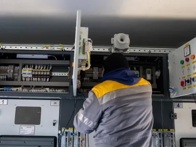 Сегодня работники Киевоблэнерго работали в ЖК Синергия Сити