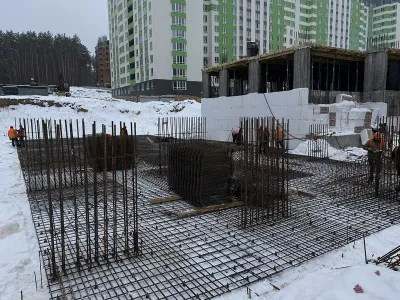 Влаштовуємо фундаментну плиту в останньому будинку ЖК City Park  II черга