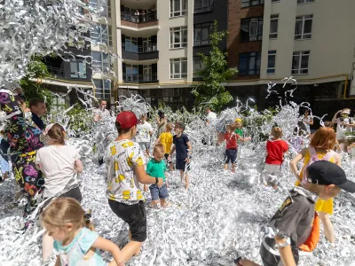 Как праздновали первый детский праздник Kids Fun Fest в ЖК Синергия Сити