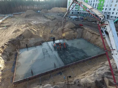 Фундаментна плита в першому будинку II-ї черги ЖК City Park готова