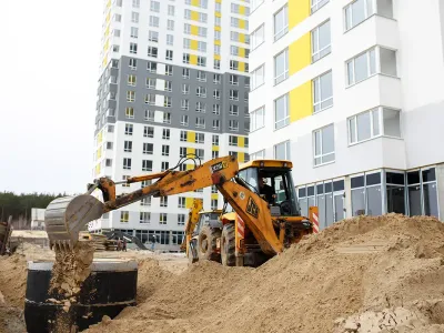 На території ЖК Green Side ведуться активні роботи з проведення каналізації