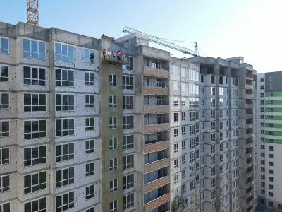 Начало фасадных работ! Утепляем 2-й дом ЖК City Park II очередь минватой высочайшего качества