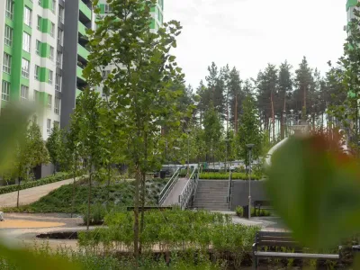 Будівельна група Синергія створила справжній парк у дворі ЖК City Park в Ірпені