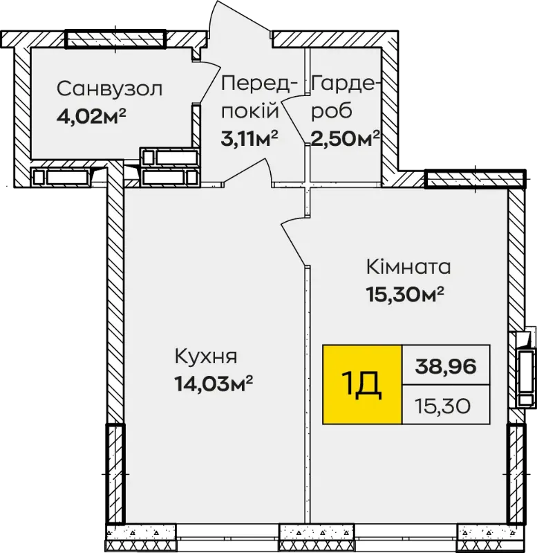 Купити 1-кімнатну квартиру в Ірпені