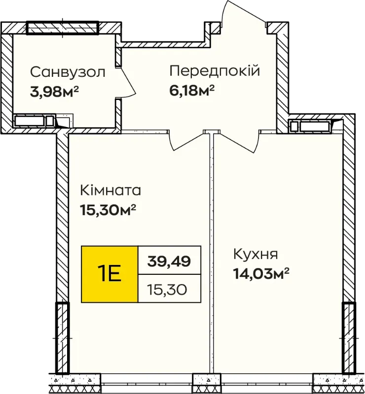 Купити 1-кімнатну квартиру в Ірпені