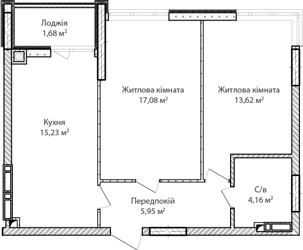 Купить 2-комнатную квартиру в Ирпене