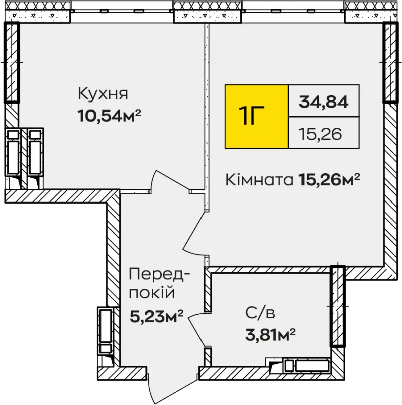 Купити 1-кімнатну квартиру в Ірпені