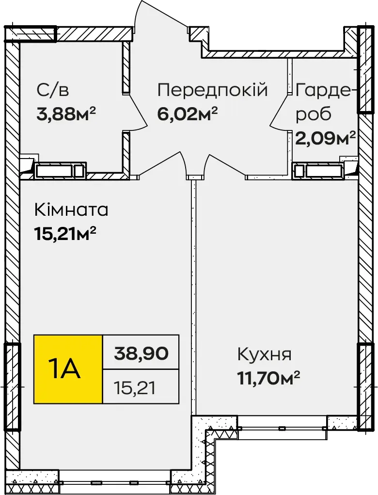 Купити 1-кімнатну квартиру в Ірпені