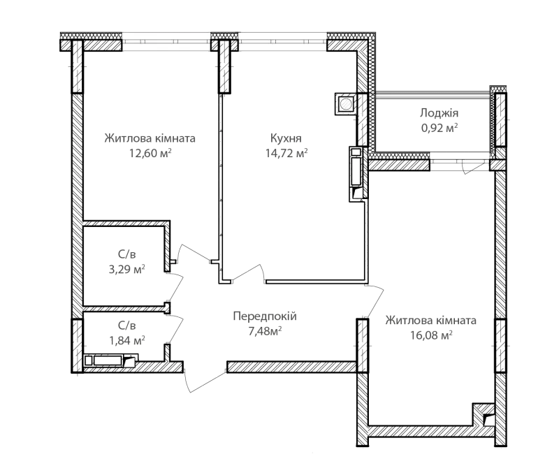 Купити 2-кімнатну квартиру  в Ірпені