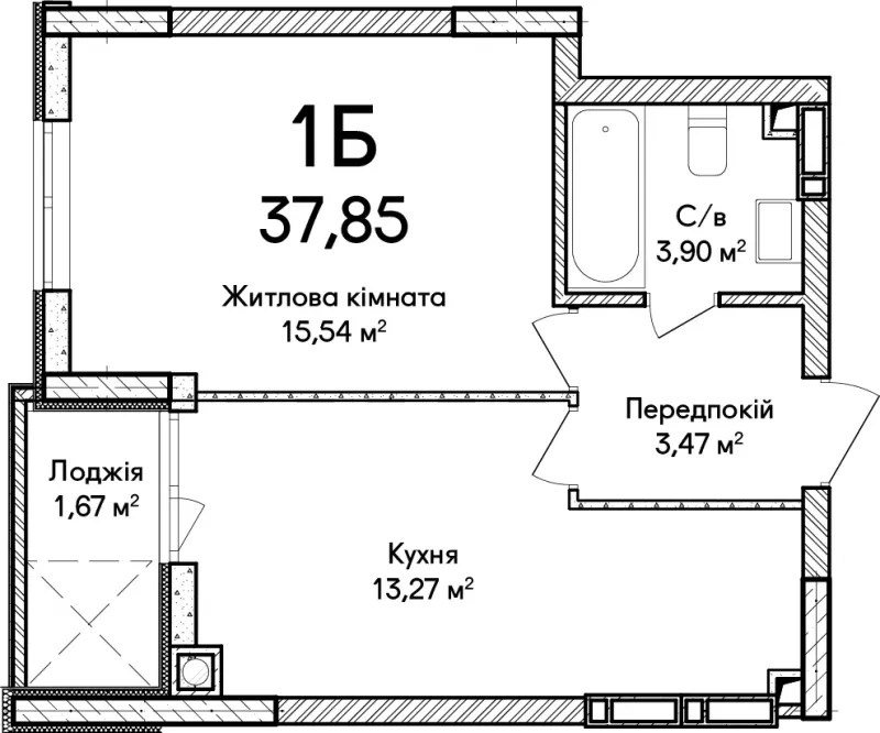 Купити 1-кімнатну квартиру в Ірпені