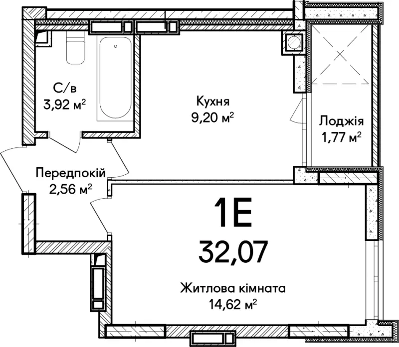 Купити 1-кімнатну квартиру в Ірпені