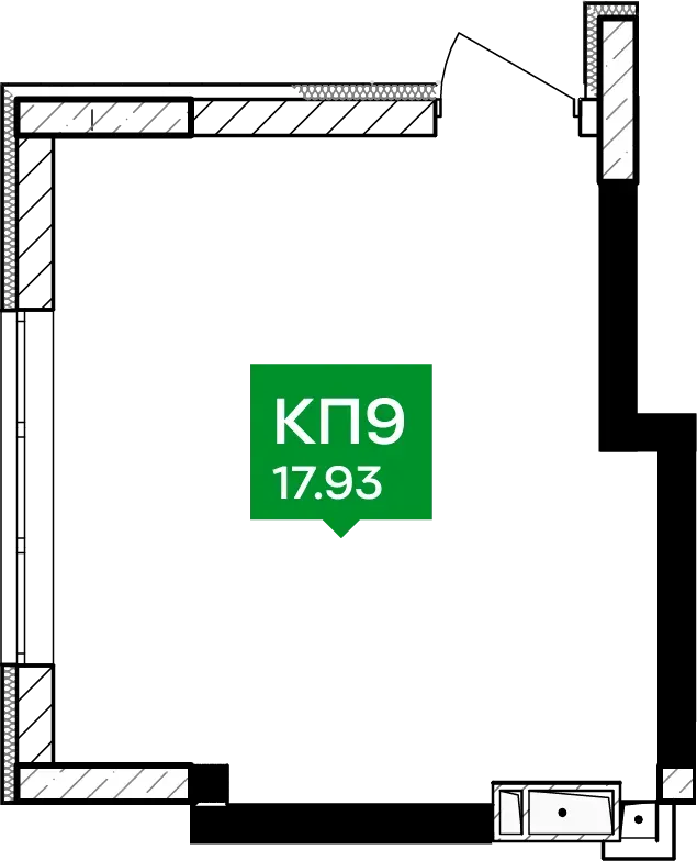 Купить 1-комнатную квартиру  в Ирпене