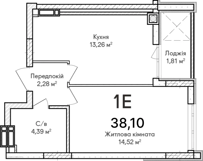 Купити 1-кімнатну квартиру в Ірпені