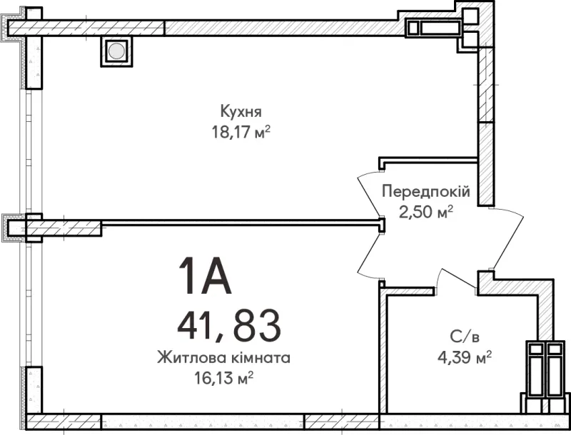 Купити 1-кімнатну квартиру  в Ірпені