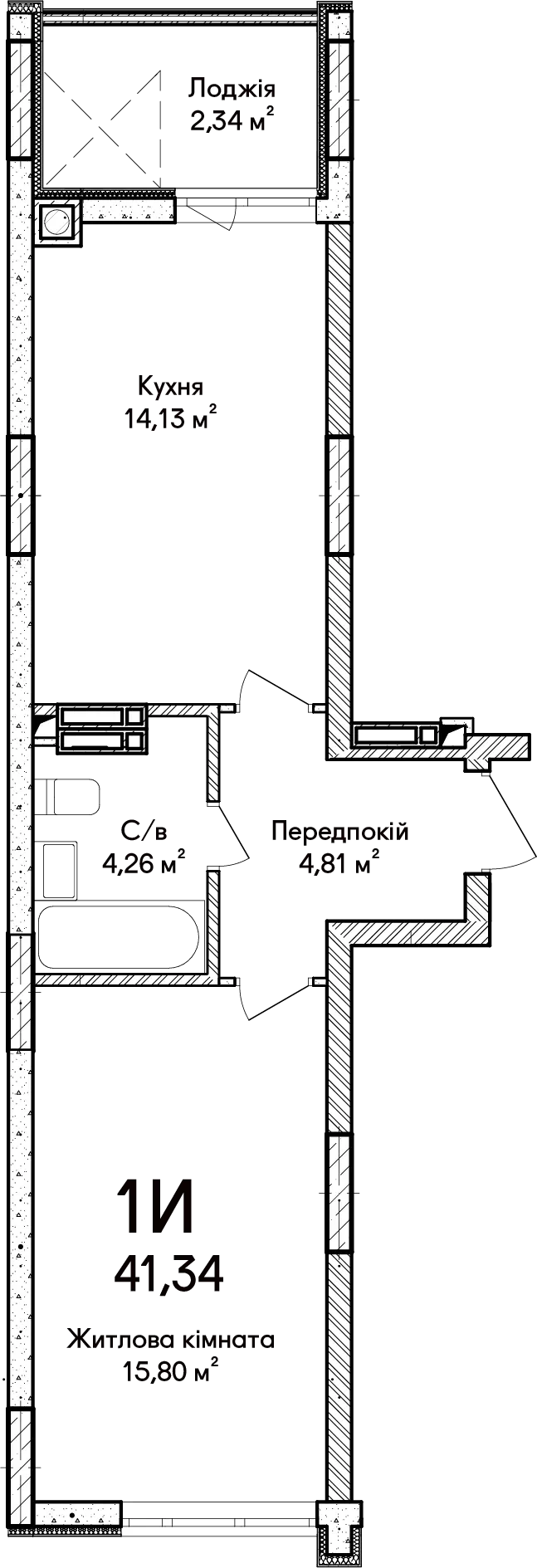 Купить 1-комнатную квартиру в Ирпене