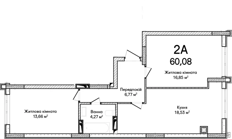 Купити 2-кімнатну квартиру в Ірпені