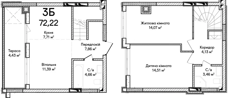 Купить 3-комнатную квартиру  в Ирпене