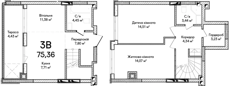 Купить 3-комнатную квартиру  в Ирпене
