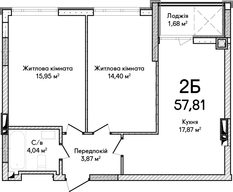 Купити 2-кімнатну квартиру в Ірпені