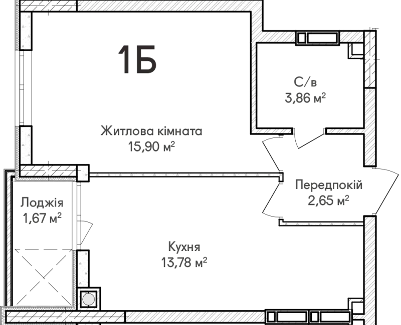 Купить 1-комнатную квартиру в Ирпене