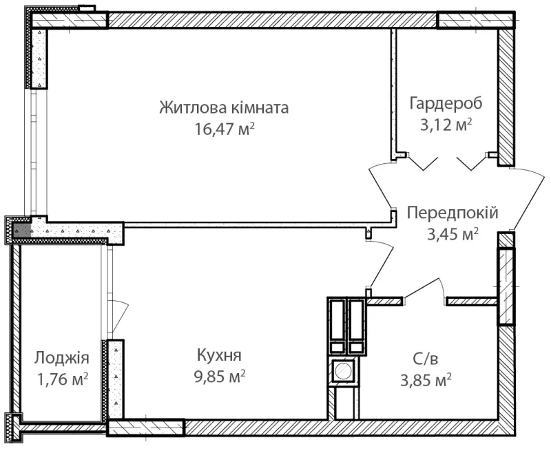 Купити 1-кімнатну квартиру  в Ірпені