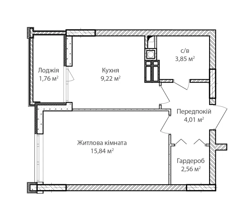 Купити 1-кімнатну квартиру в Ірпені