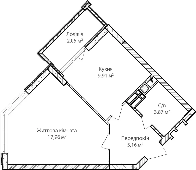 Купити 1-кімнатну квартиру в Ірпені