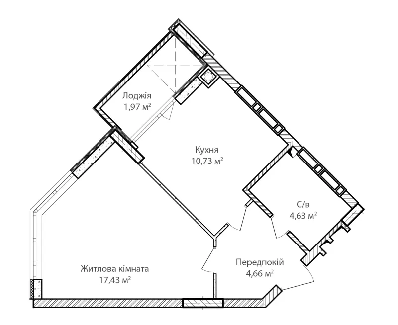 Купити 1-кімнатну квартиру в Ірпені