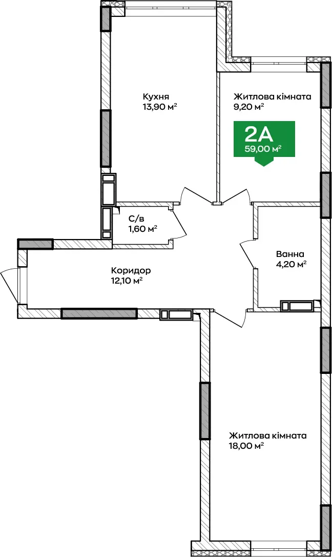 Купити 2-кімнатну квартиру в Ірпені