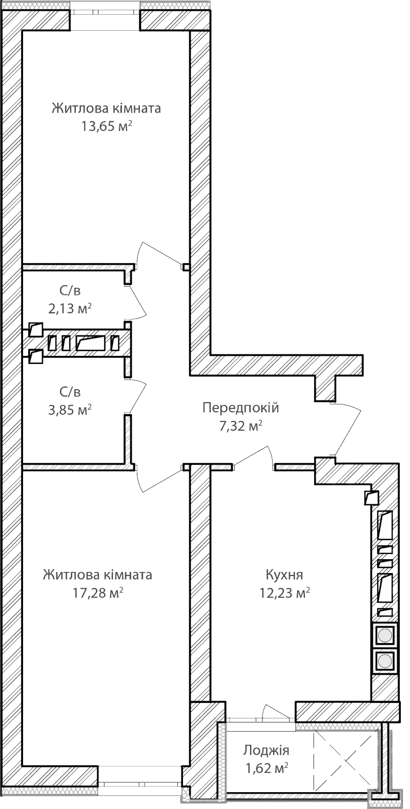 Купити 2-кімнатну квартиру  в Ірпені