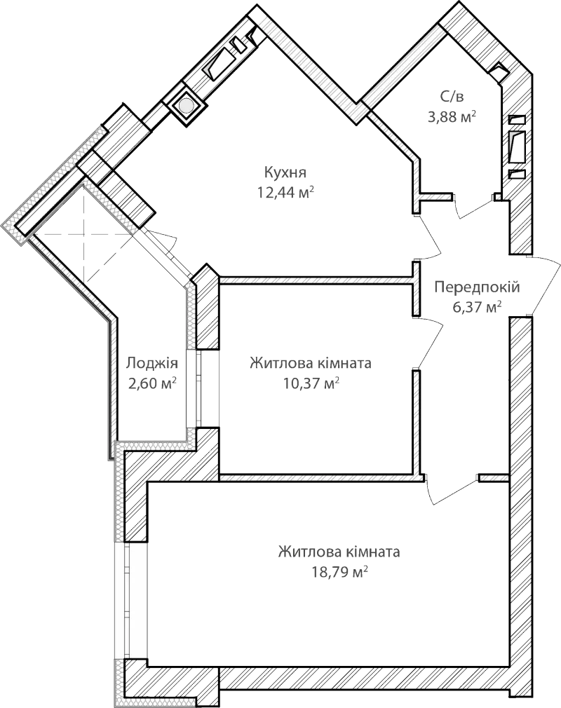 Купити 2-кімнатну квартиру  в Ірпені