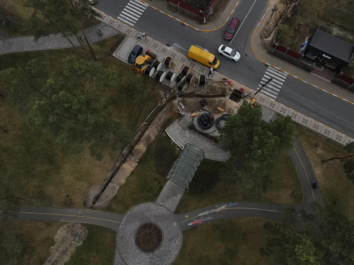 Прогрес влашутвання елетромереж до ЖК City Park та ЖК Green Side за тиждень - 1