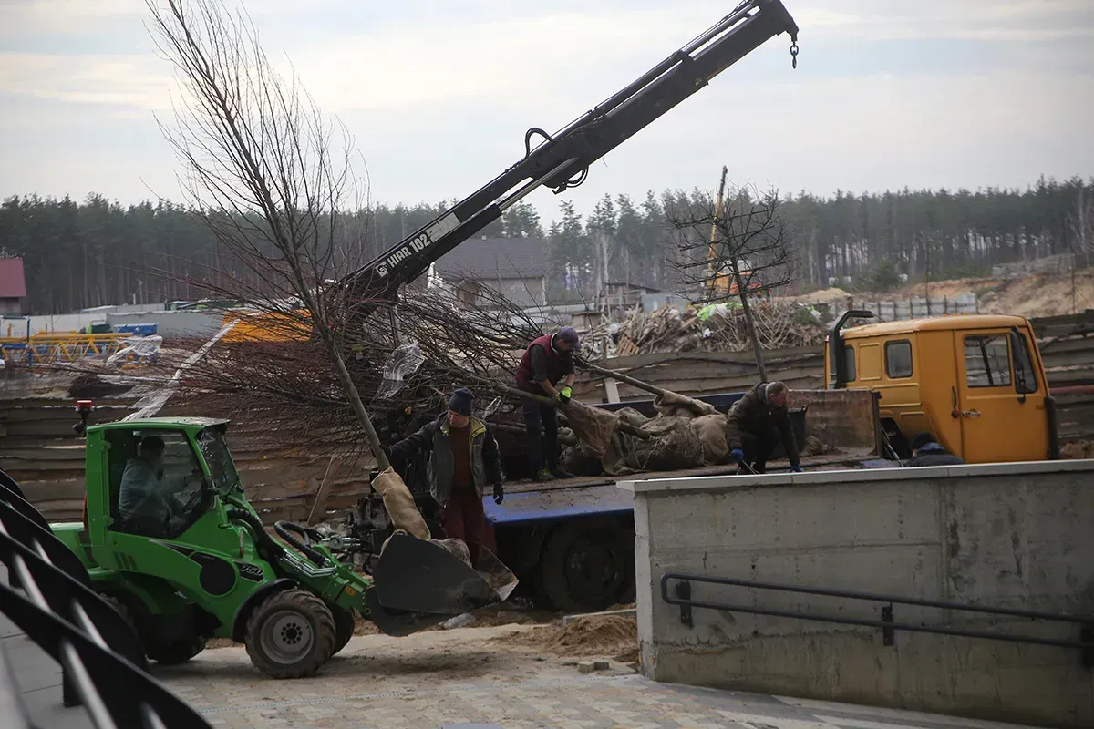 Продовжуємо влаштовувати благоустрій внутрішнього двору ЖК Green Side - 5